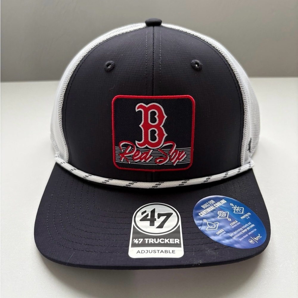 47 Brand Navy Blue Red Sox Trucker Hat MLB NWT Baseball Cap One Size
